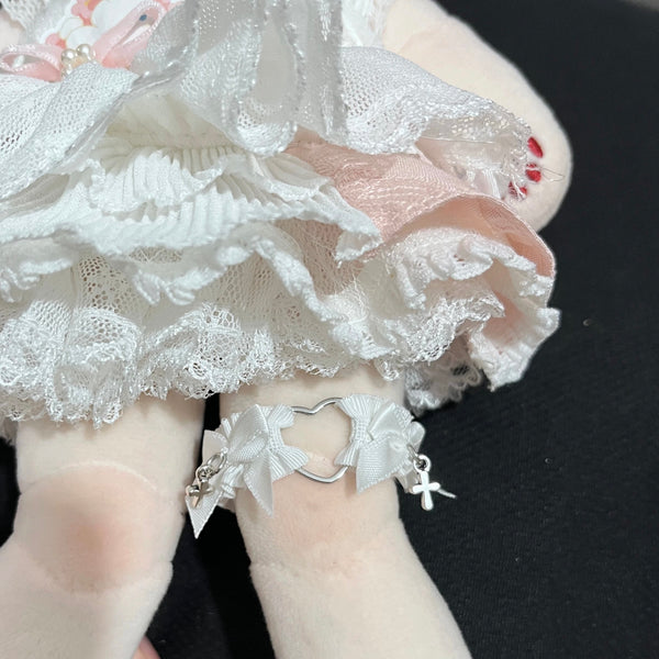 【in stock】20cm Cotton Doll Darkly Y2K Garter Leg-Ring